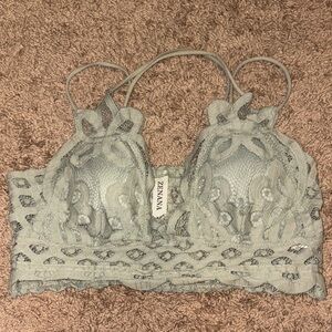 3 for $20! Light green Zenana BRALETTE Zenana Lace Bralette light green Medium